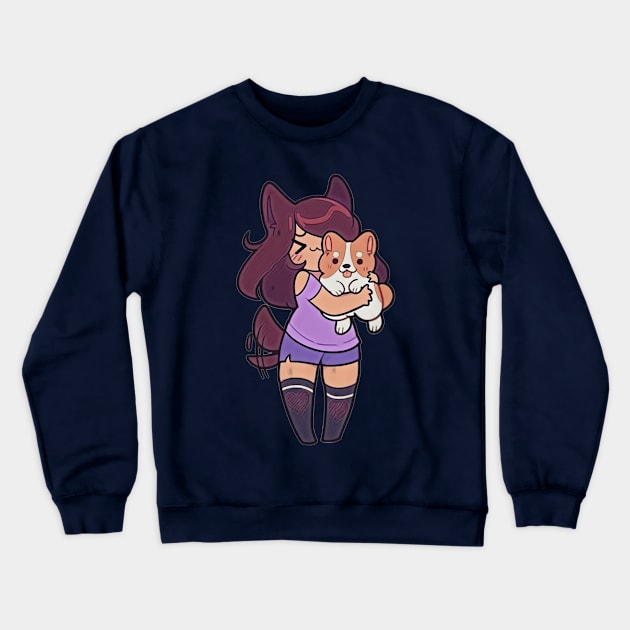 Aphmau's Love Line: Guardian of Hearts Crewneck Sweatshirt by Fadedstar